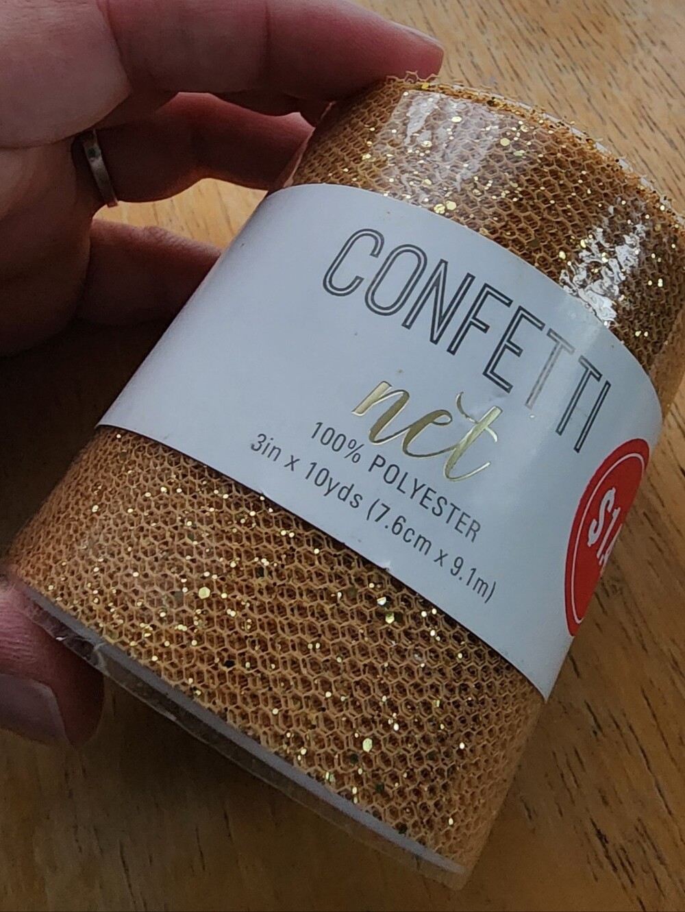 Gold Sparkly Ribbon